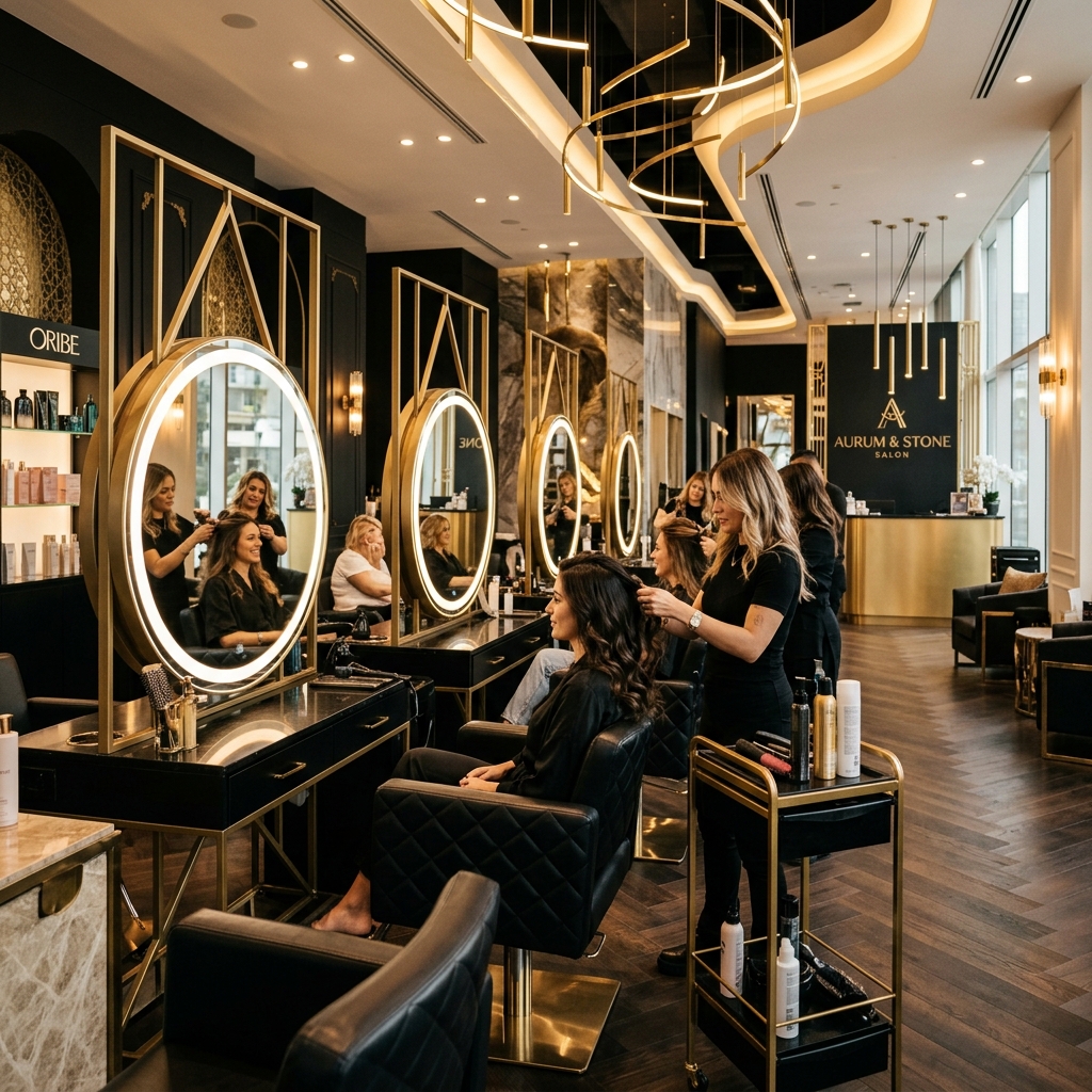 D DAZLE Salon Luxury Interior